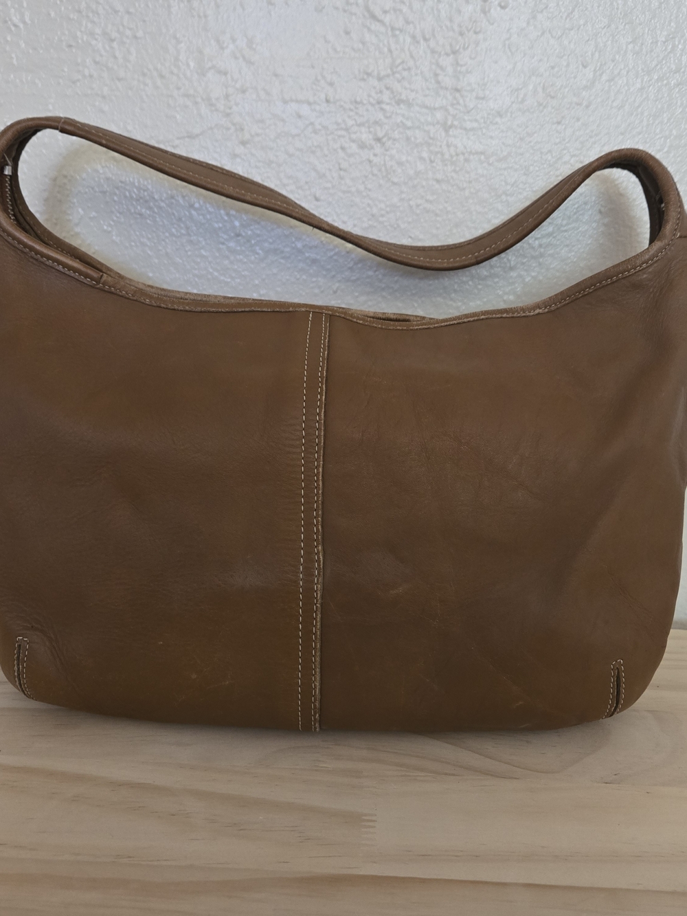 Classic Brown Leather Shoulder Bag